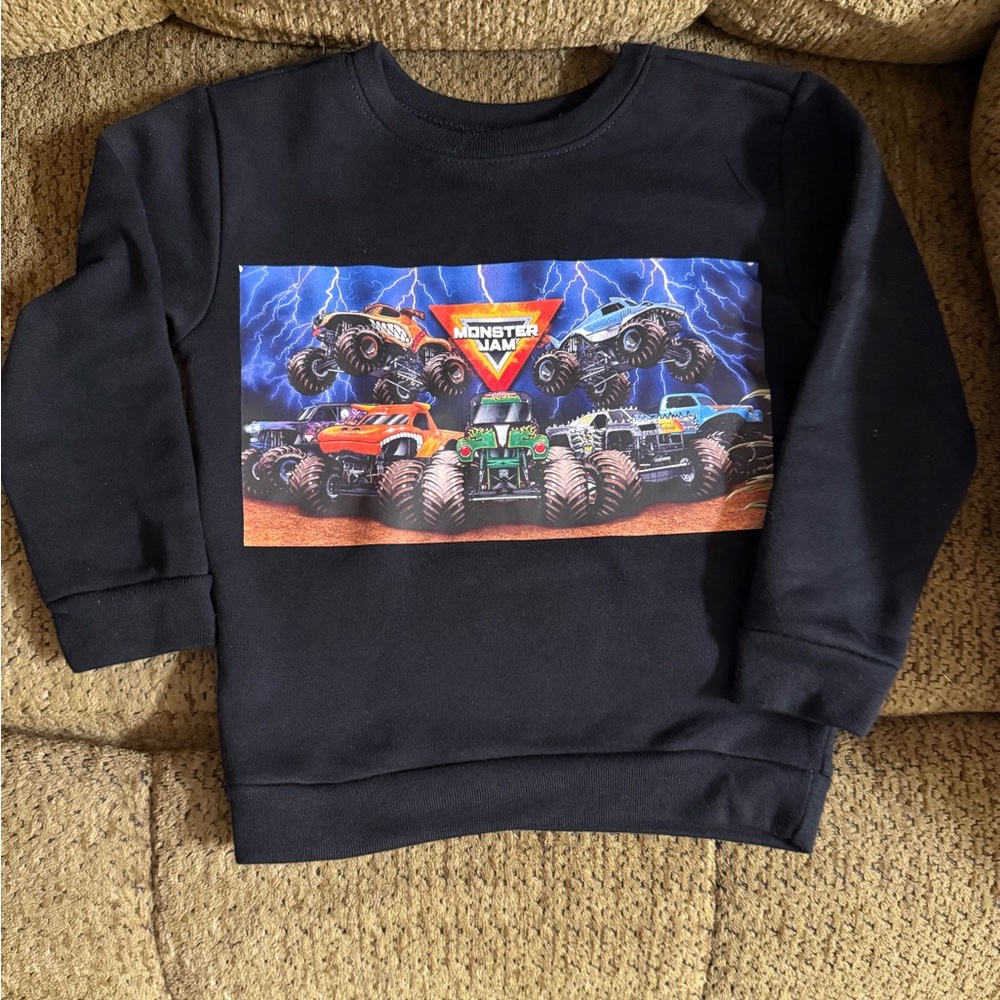 Monster jam sweater boys